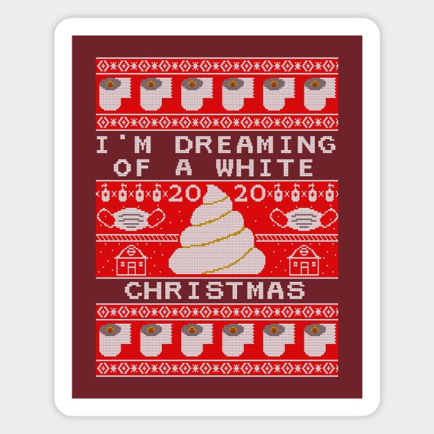 2020 White Christmas Sweater Magnet by Bruce Brotherton